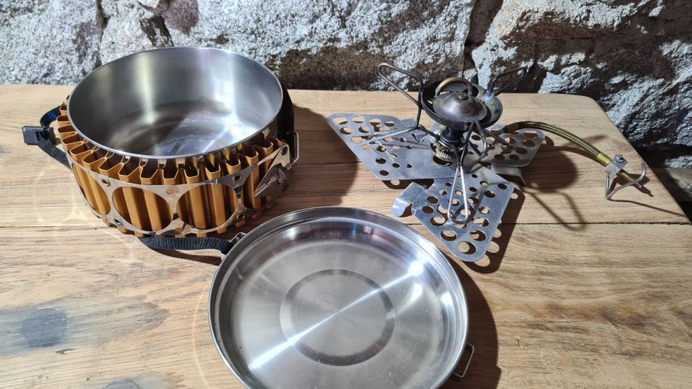 Survival Set outdoor flask kerosene cooker burner SIGG al