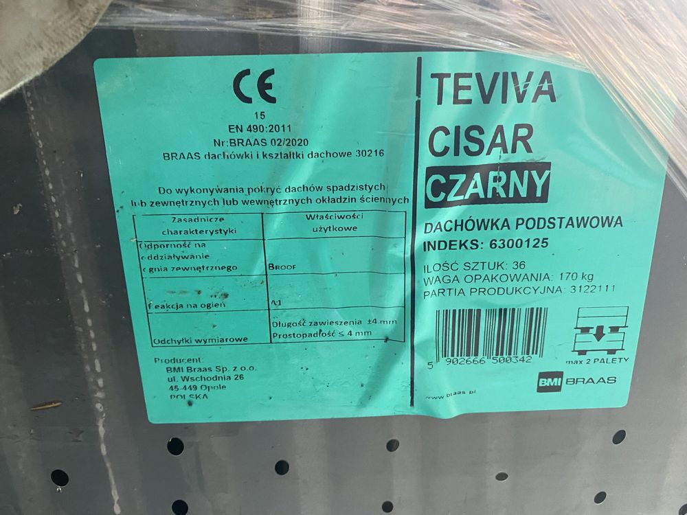 Braas Teviva czarna dachówka betonowa