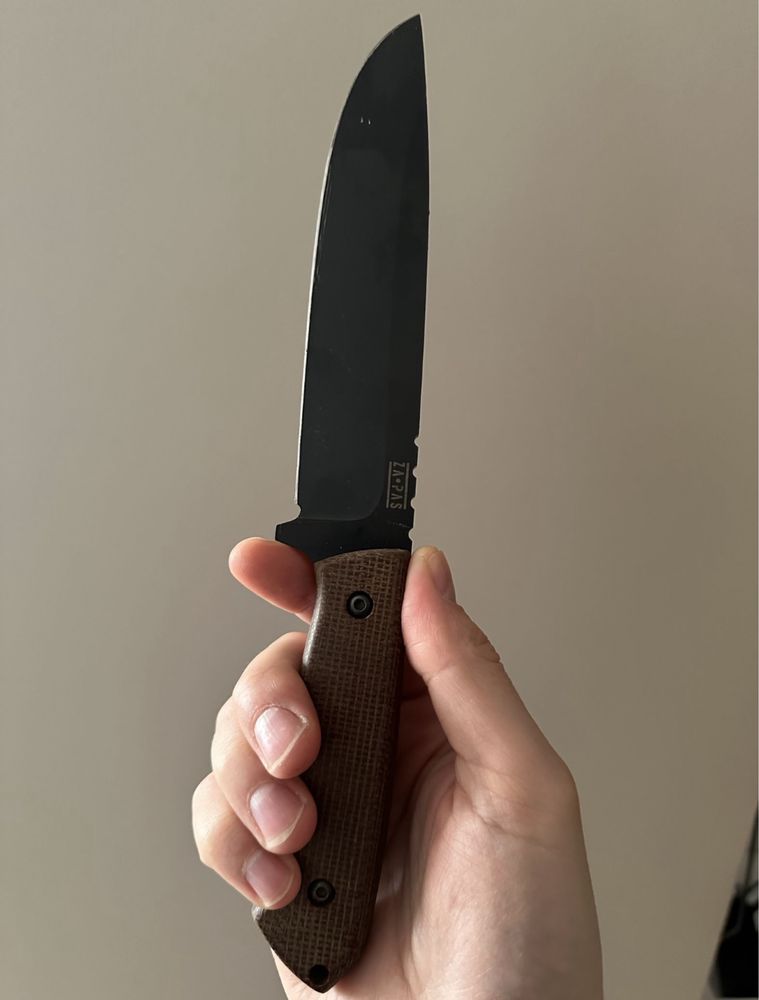 nóż polskiej firmy Za-Pas Expandable Micarta Cerakote.