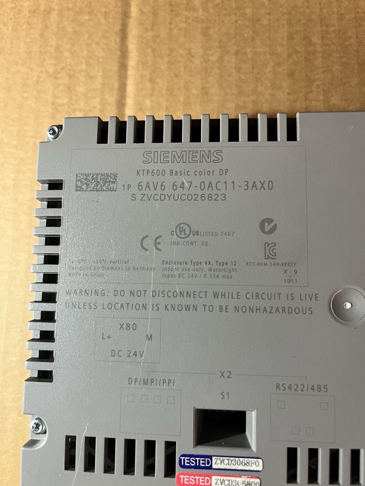 Panel operatorski KTP600 6AV6647-0AC11-3AX0