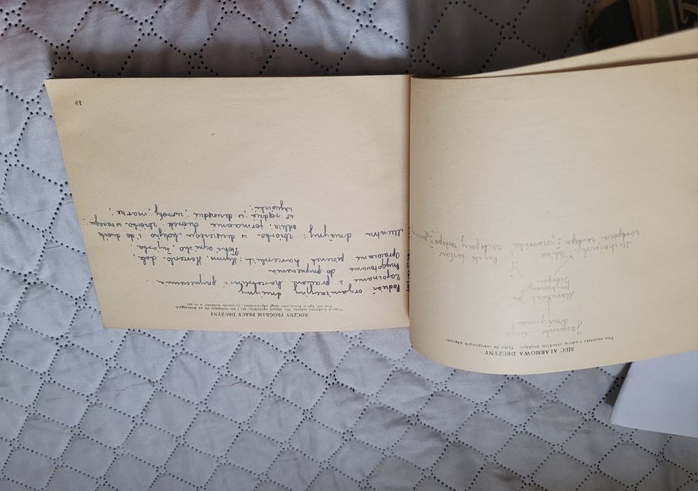 Stara Książka pracy drużyny harcerskiej 1957