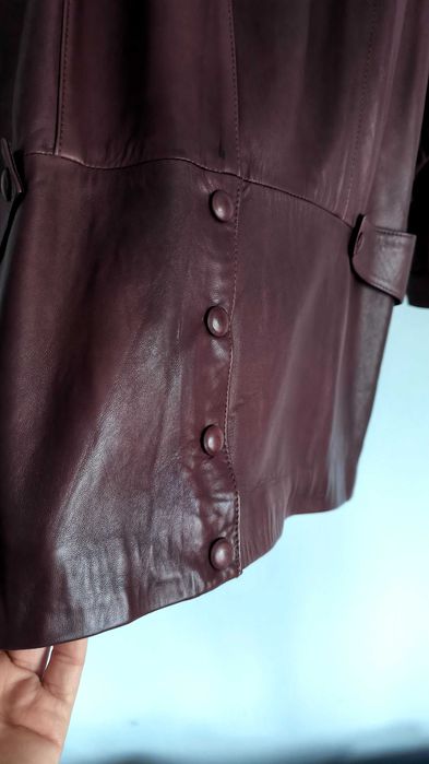 Piękna skórzana kurteczka L/XL oversize
