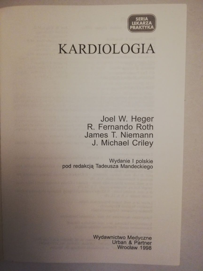 Kardiologia J. Heger, R. Roth, Urban & Partners