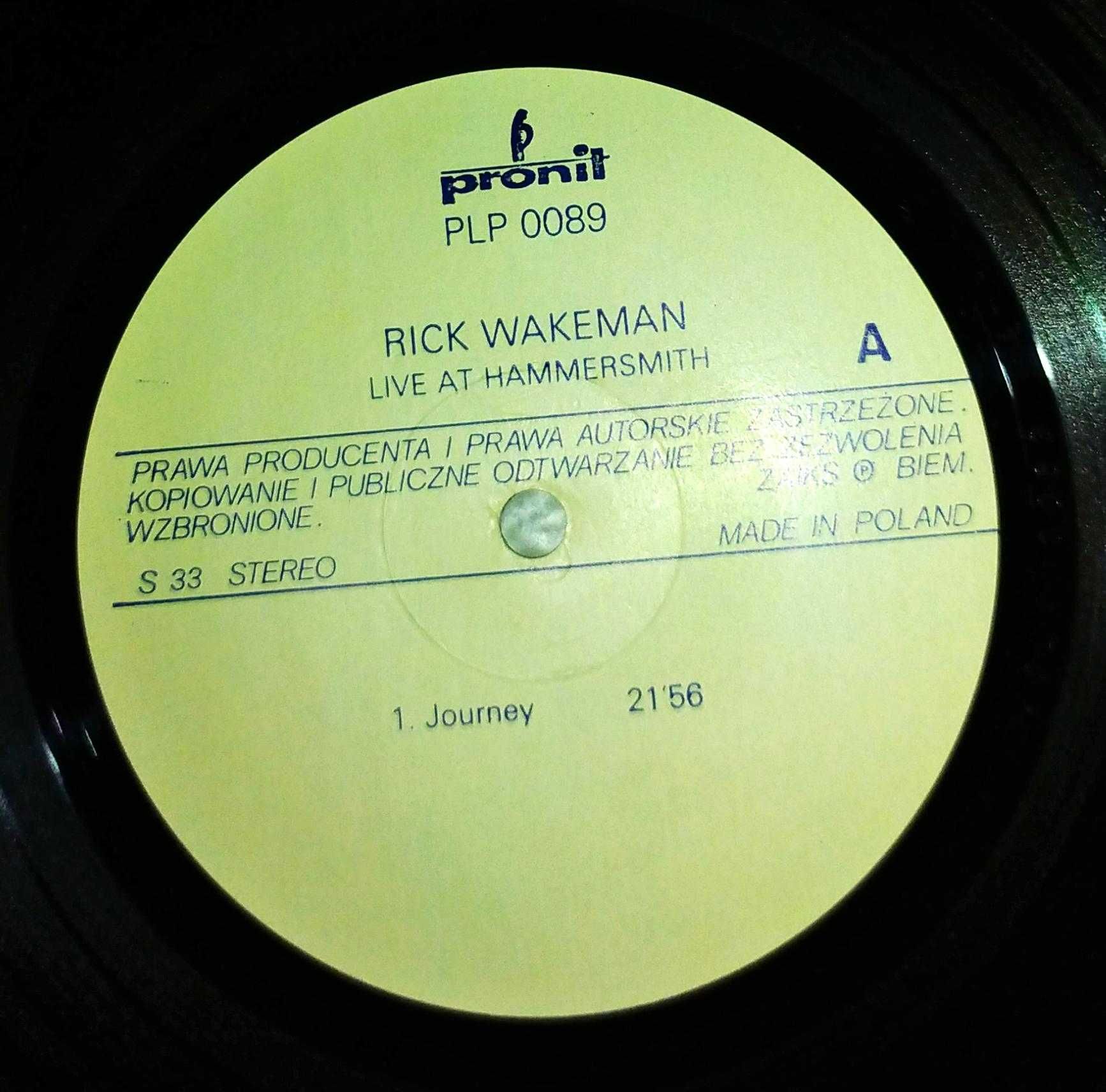 Rick Wakeman Live - Płyta winylowa