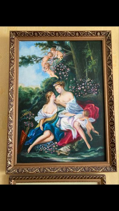 Продаю картины написаны на холсте маслом , рамы багет.
