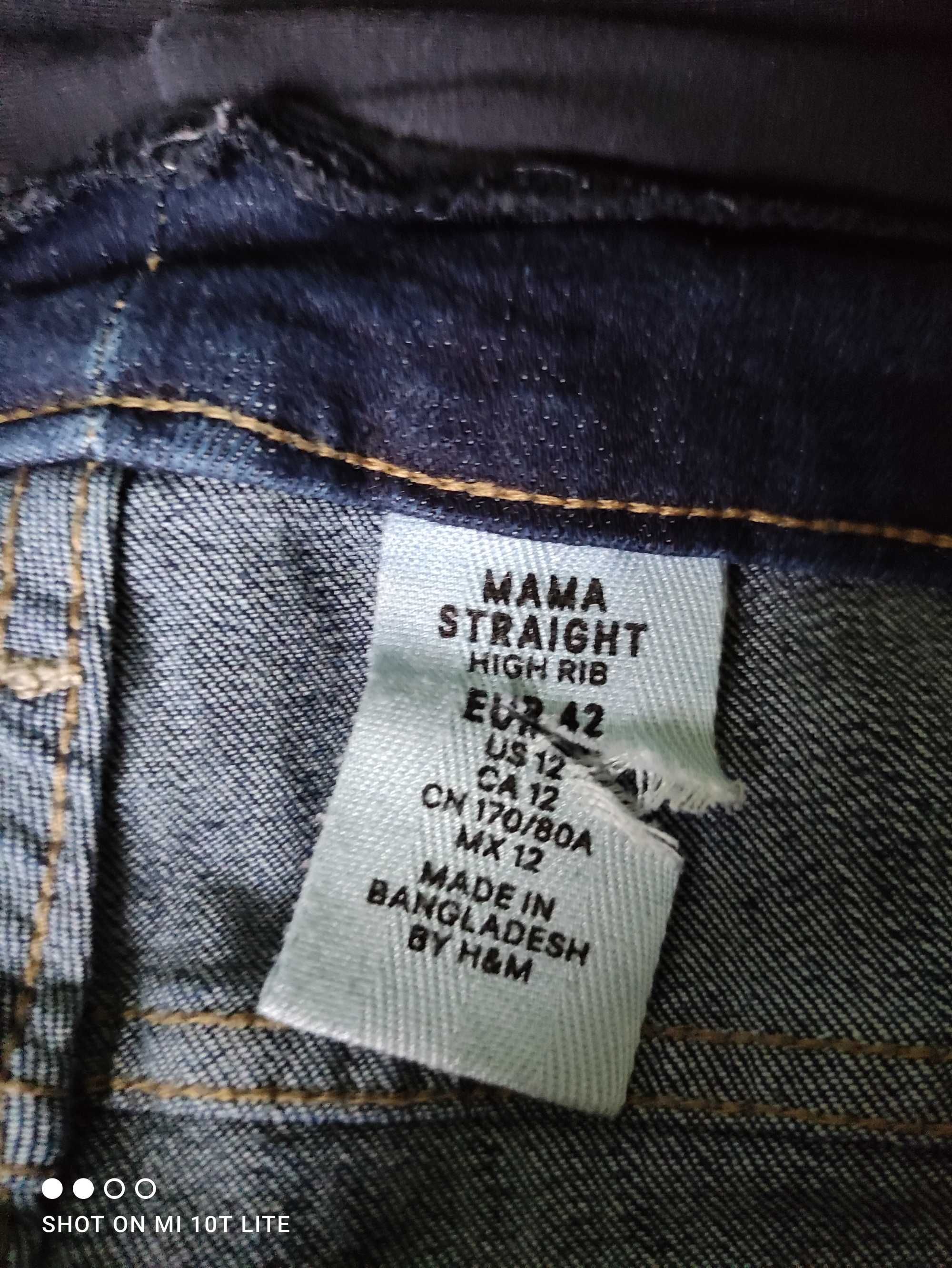 Spodnie ciążowe jeans 42