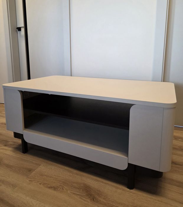 Stolik kawowy z 2 półkami VODOL meble Forte kaszmir/czarny