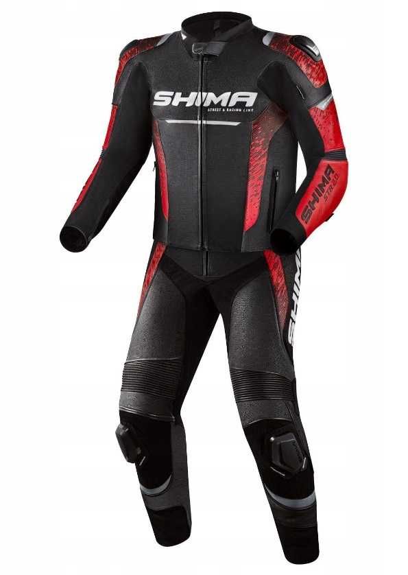 Kombinezon motocyklowy dwuczęściowy Shima STR 2.0 czerwony