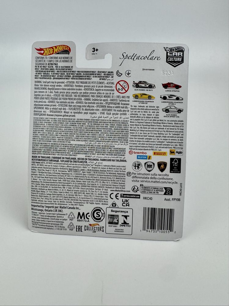 Hot Wheels Lamborghini Countach LPI 800-4 Spettacolare Premium