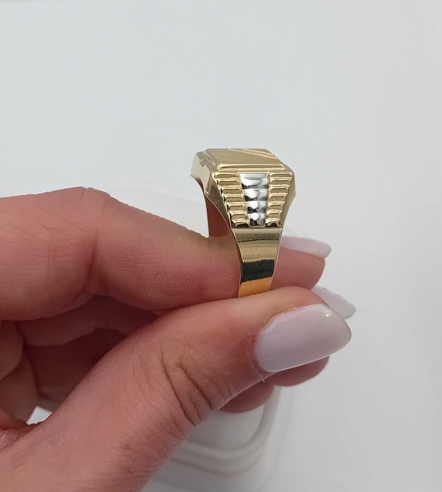 Złoty Pierścień Sygnet rozmiar 28 próba 585 NOWY/Fajne Okazje Radomsko