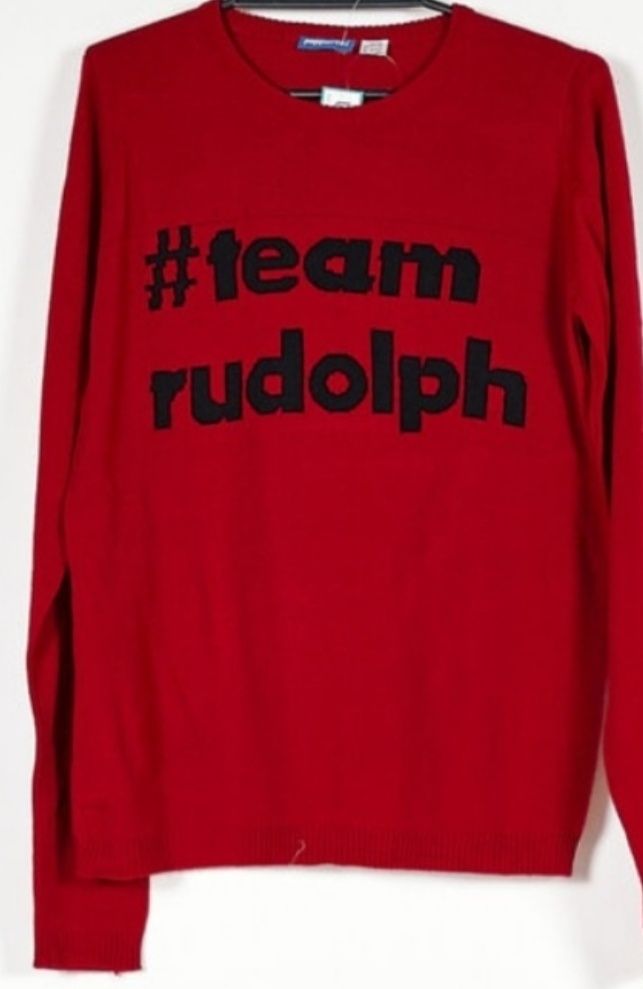 Czerwony świąteczny sweter #team rudolph PEPPERTS! 146/152
