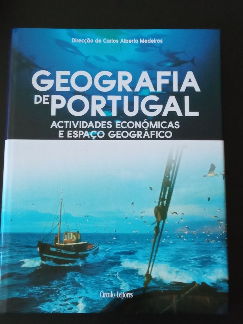 4 Volumes Geografia de Portugal do Círculo de Leitores