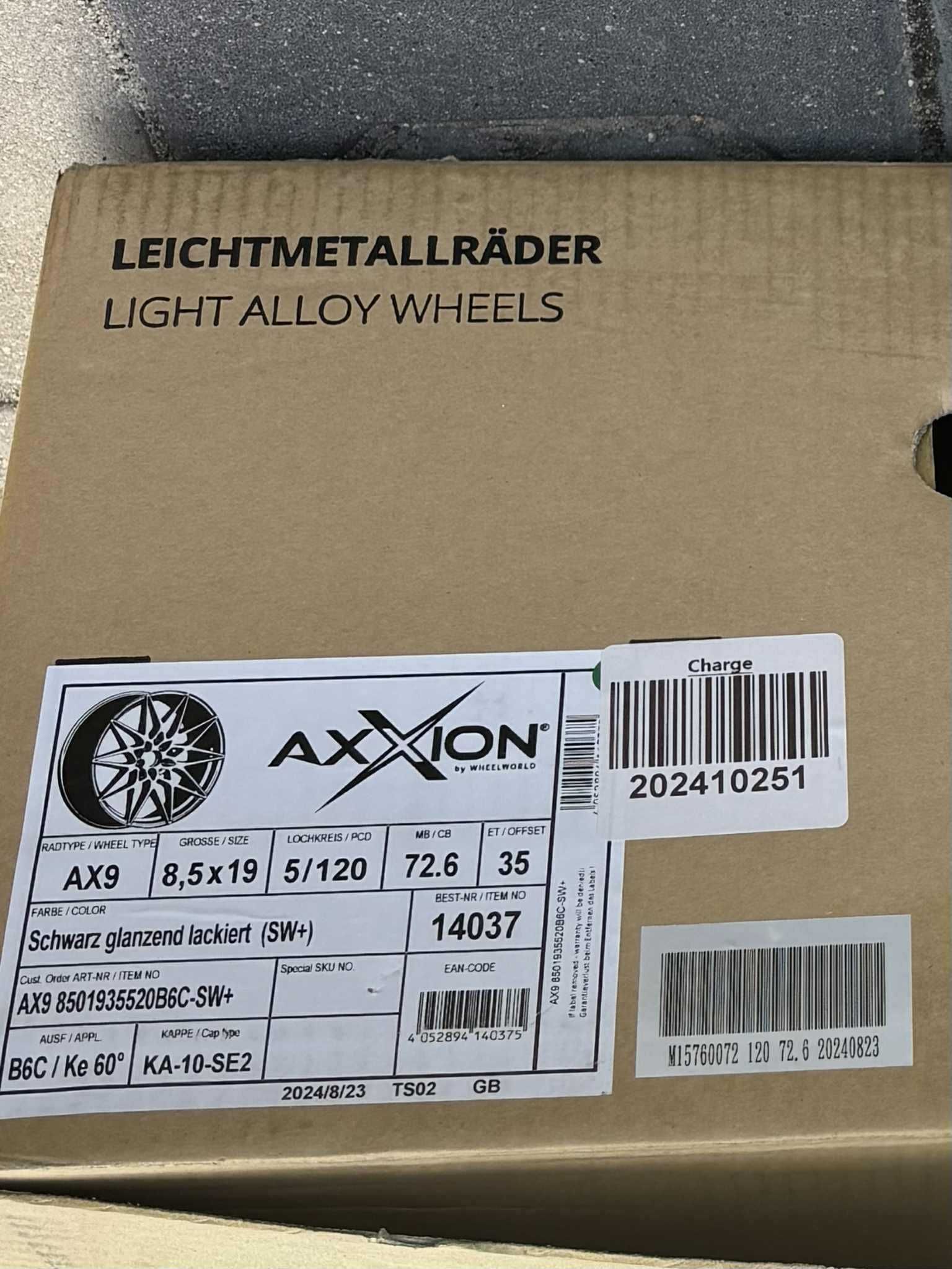 Felgi Aluminiowe AXXION AX9, 19