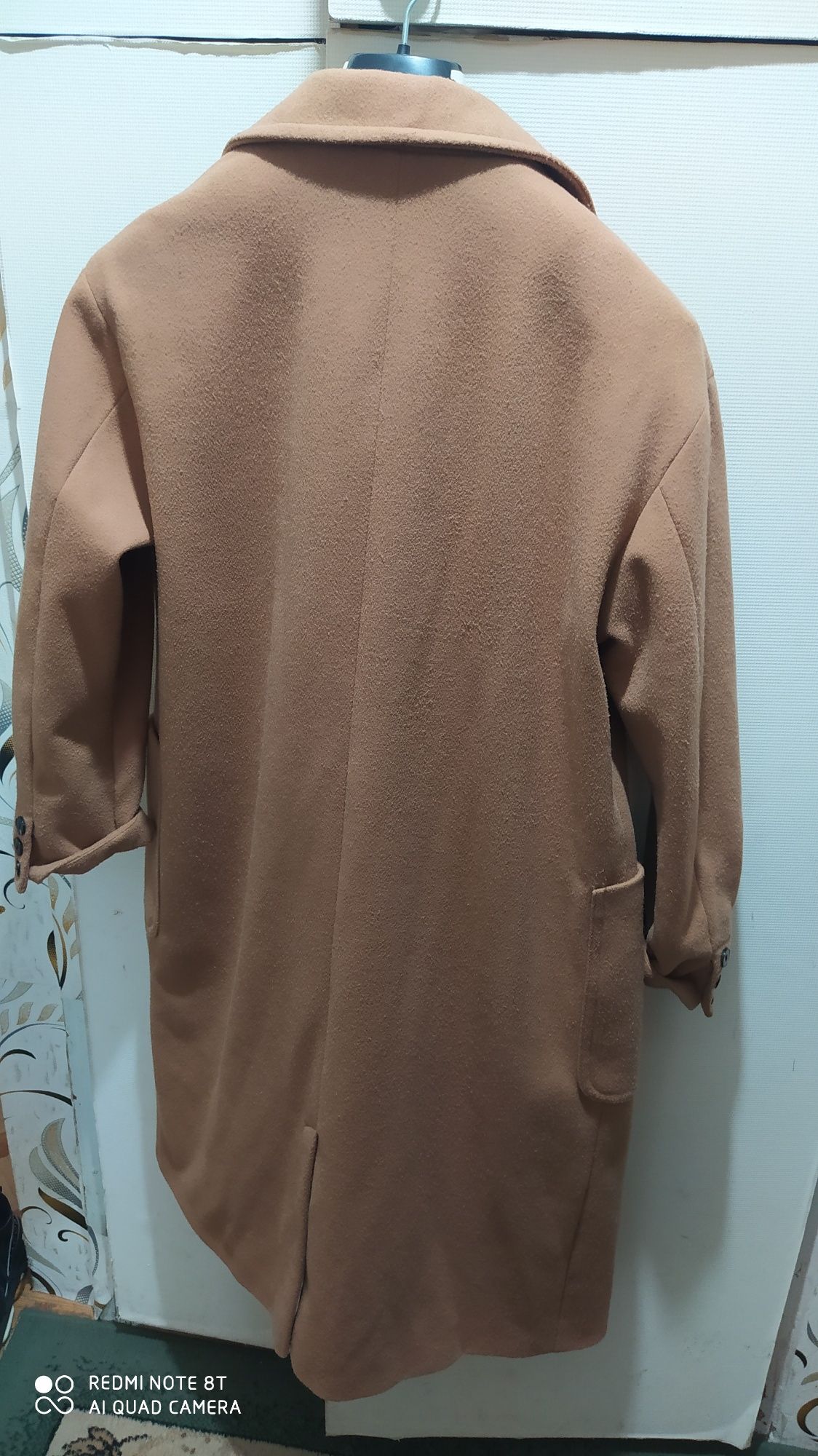 Plaszcz dwurzędowy Primark kolor camel xl-xxl