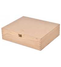 Drewniane pudełko na prezent | Pudełko z zamknięciem | Skrzynka