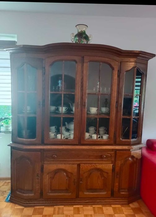 Witryna dębowa /regał/ komoda