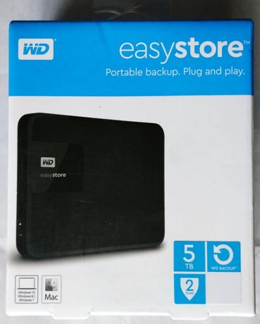 5 терабайт USB жесткий диск 5TB Western Digital Easystore Новый