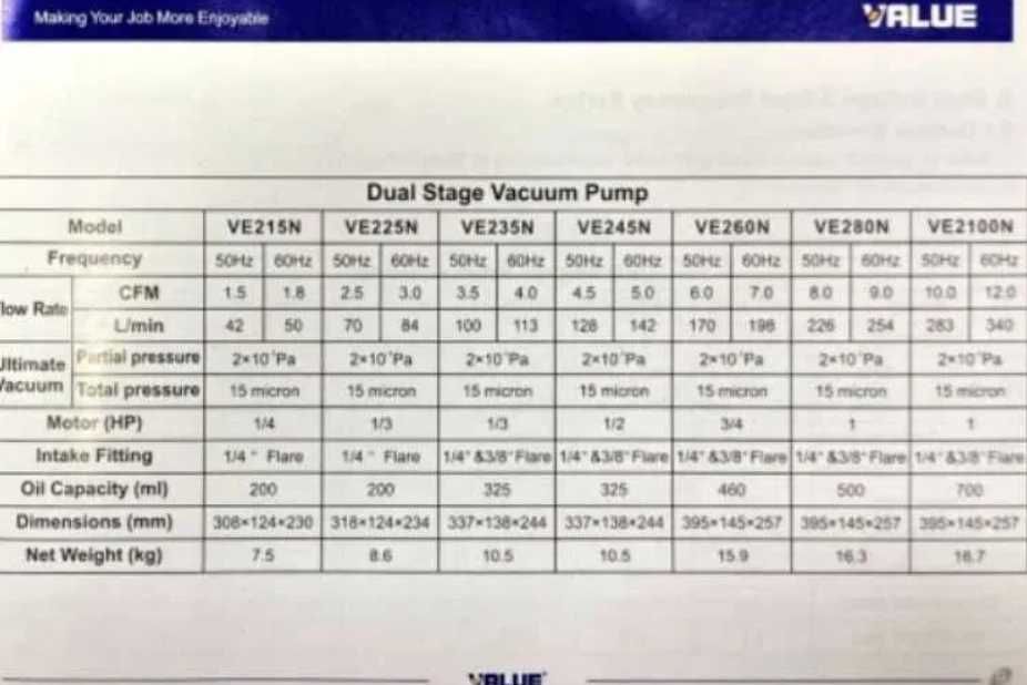 Pompa próżniowa Value VE-115 N (jednostopniowa, 51 l/min)