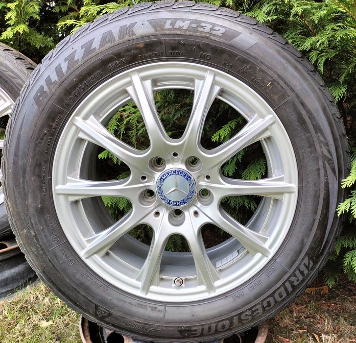 Felgi Opony Zima Mercedes C E klasa 6,5Jx16 ET38 Oryginał 205/60R16