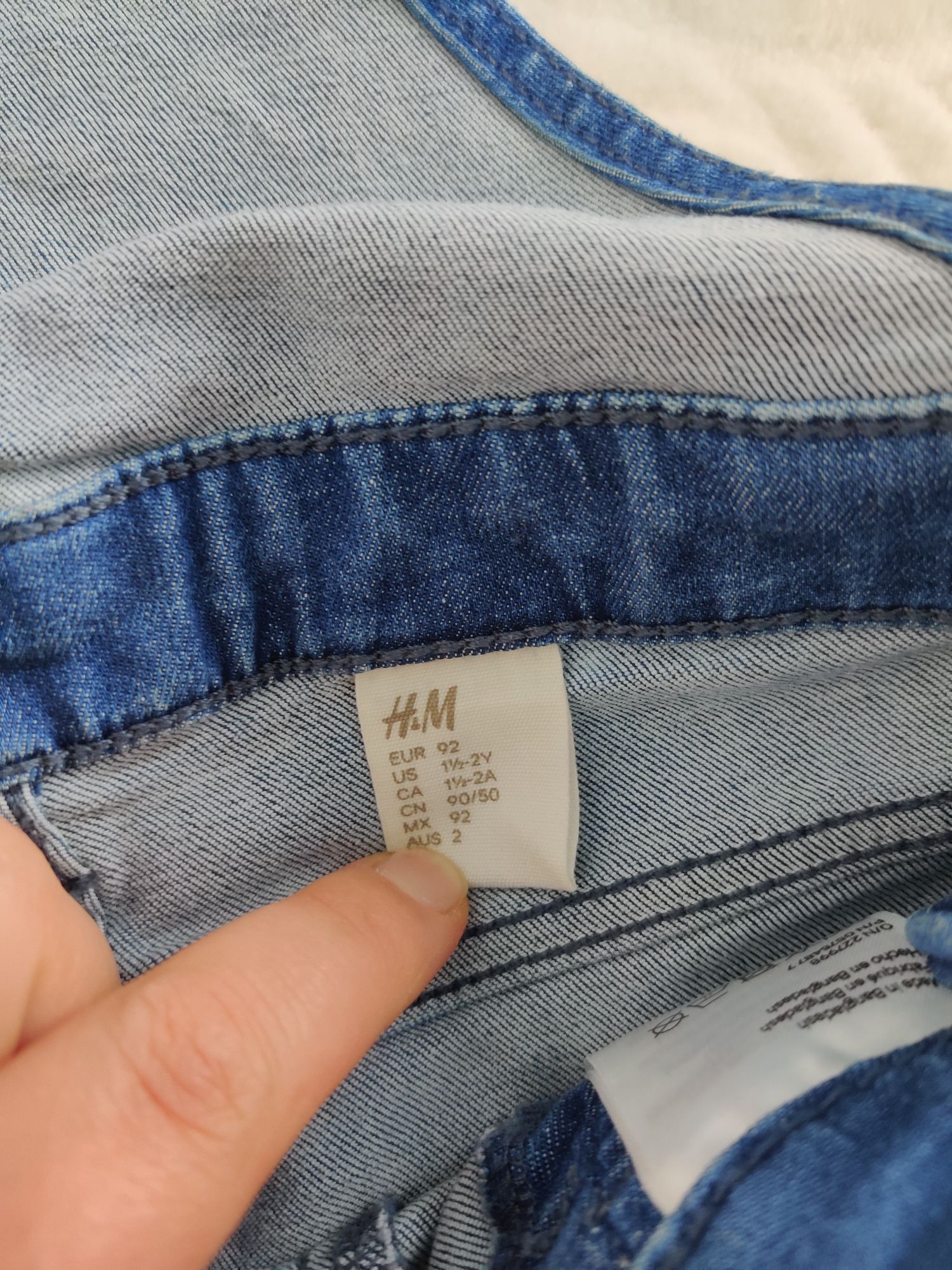 Ogrodniczki h&m r.92 nowe spodnie jeansowe