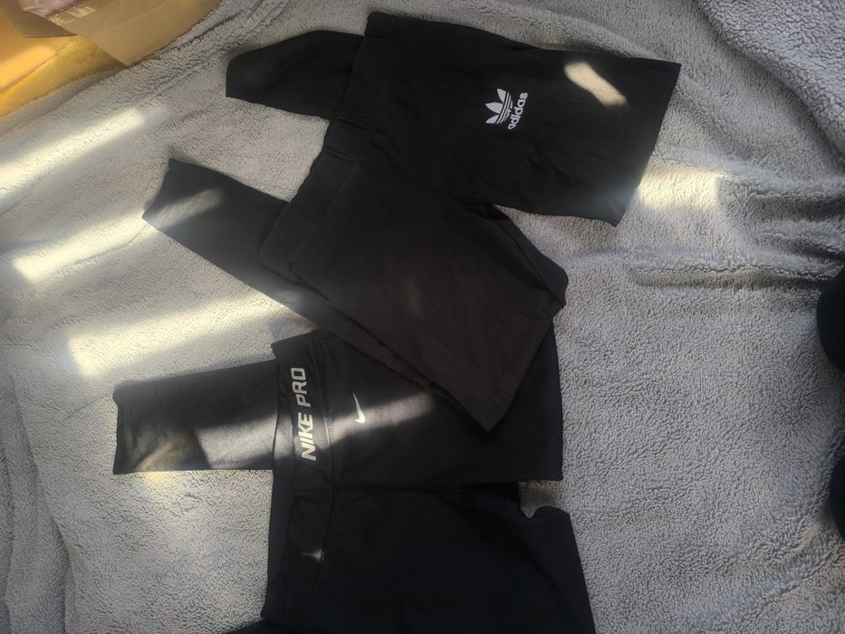 Leginsy Nike pro i adidas