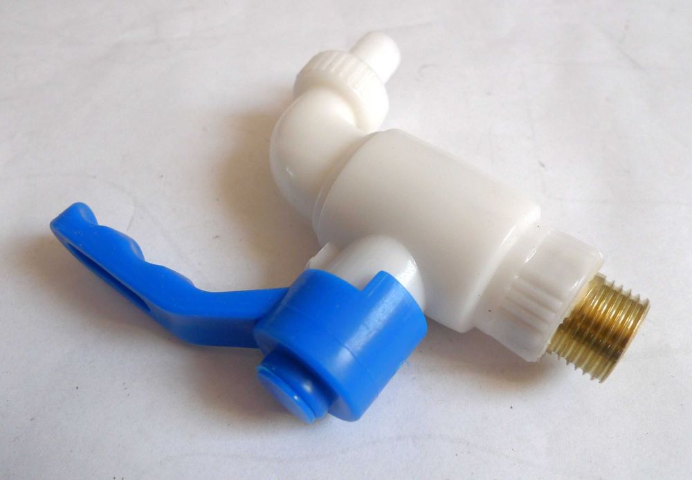 Kran 1/2" do zbiornika Mauzer + redukcja 6cm na 1/2 cala