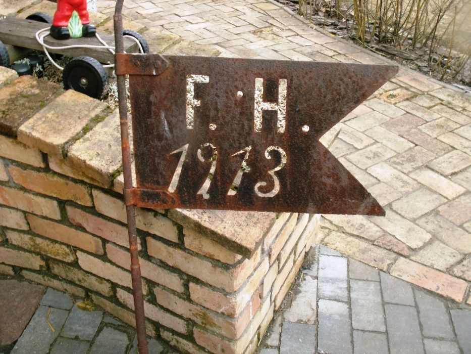 Wiatrowskaz kurant na dach chorągiewka 1913 rok