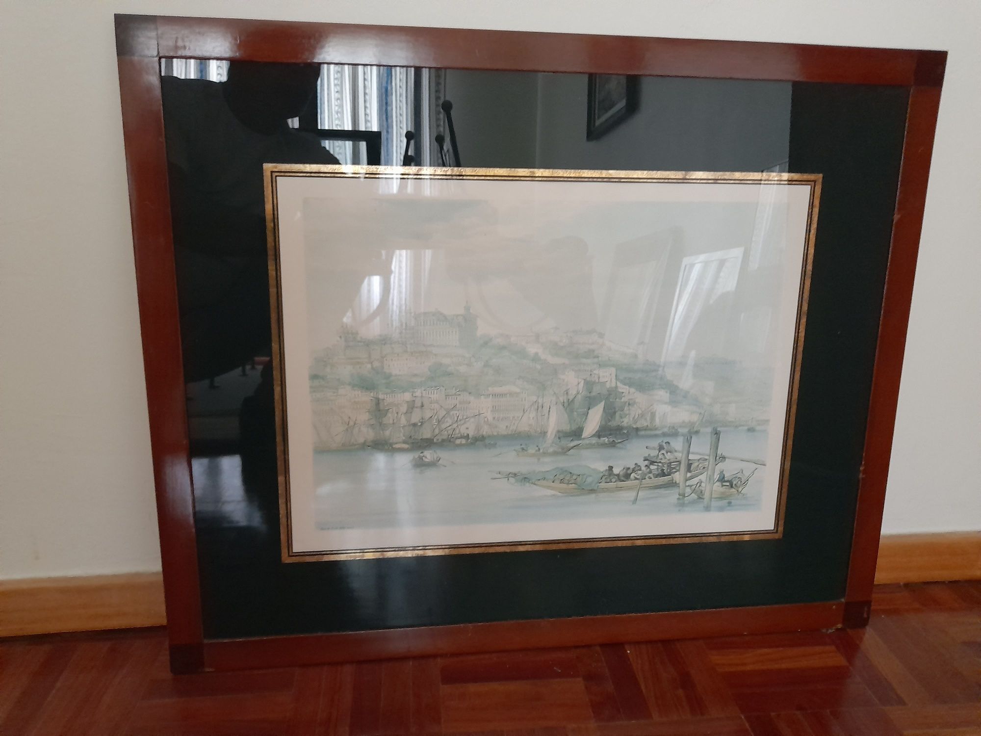 Quadro moldura madeira