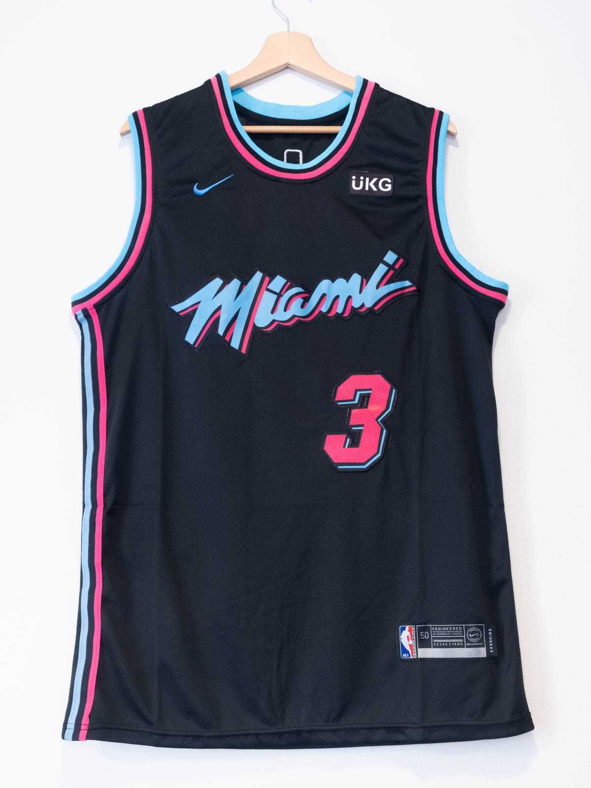 Koszulka NBA, koszykówka, Miami Heat, Dwyane Wade, czarna, roz.XL,nowa