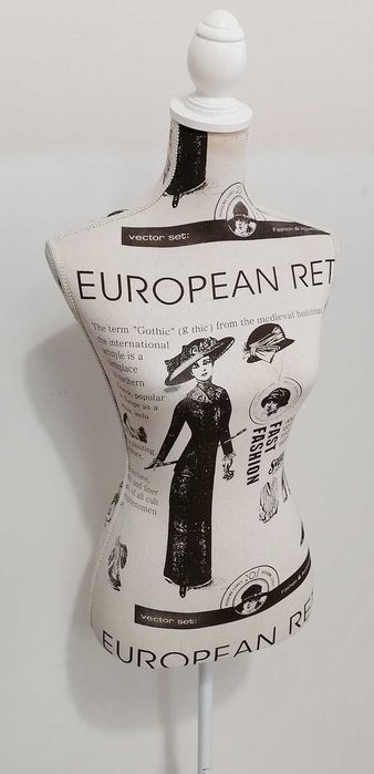 Manequim de Busto para Costura – Estilo Retro / Vintage