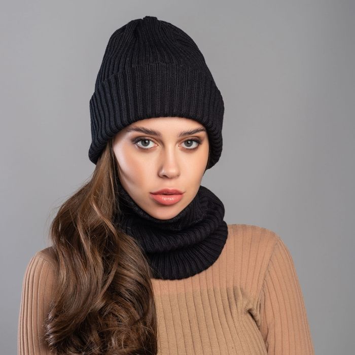 Шапка і хомут дитячий для дівчинки жіночий