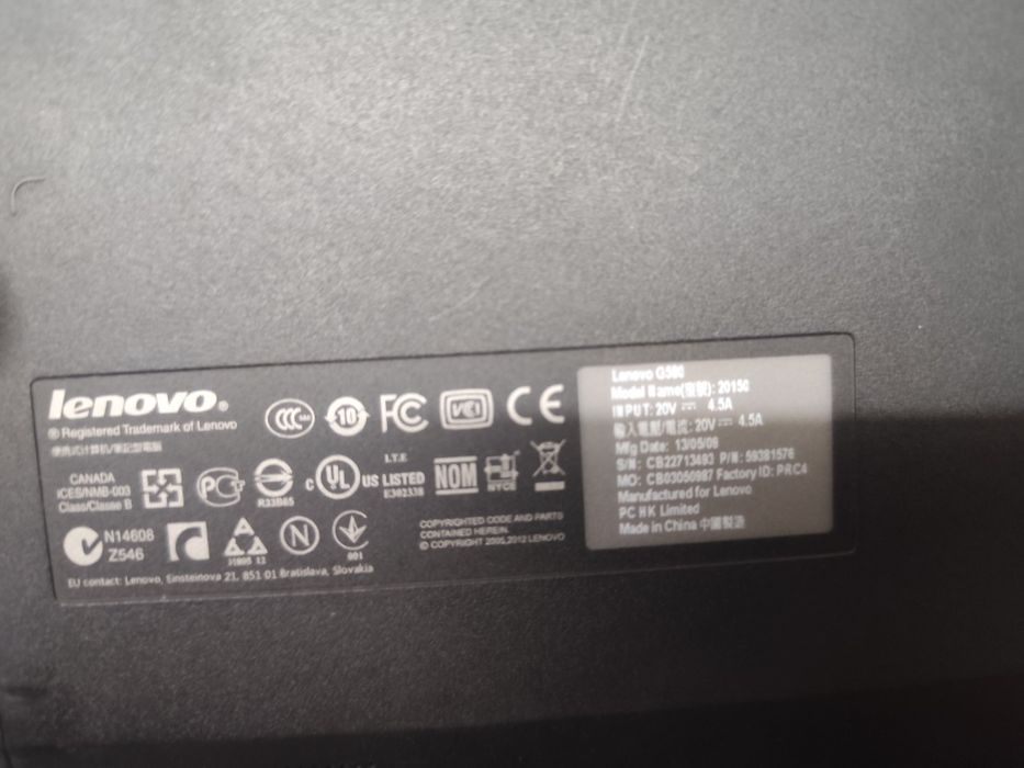 Продам LENOVO G580 на запчасти или под восстановление