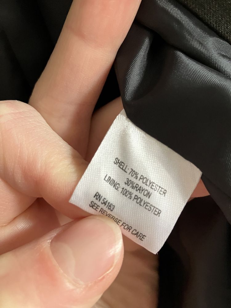marynarka szara w delikatne paski calvin klein
