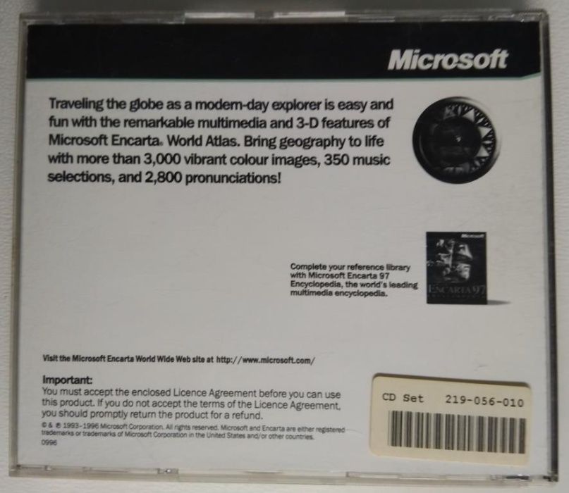 CD Rom – Atlas Mundial da Microsoft