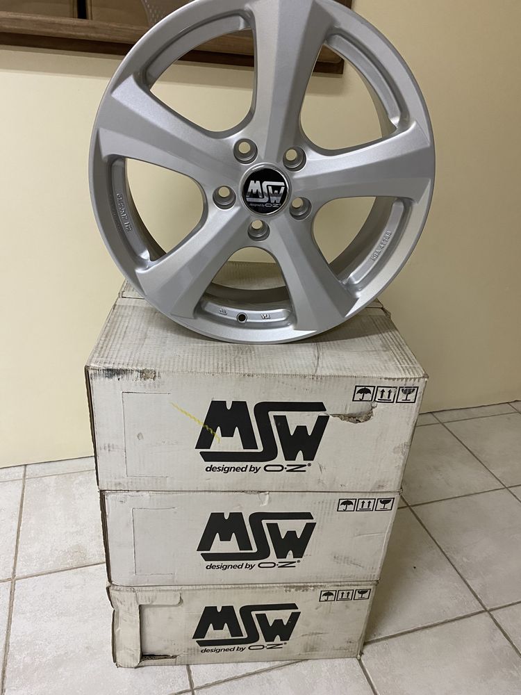 Jantes 17” 5x114.3 novas OZ MSW renault toyota mitsubishi honda megane