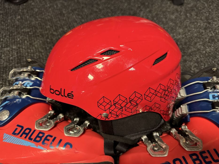 Zestaw Narty Junior Volkl Racetiger 90cm + Buty Dalbello  + Kask Bolle