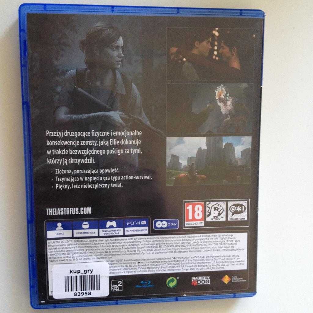 Last of Us II 2 PlayStation 4 PS4 PL