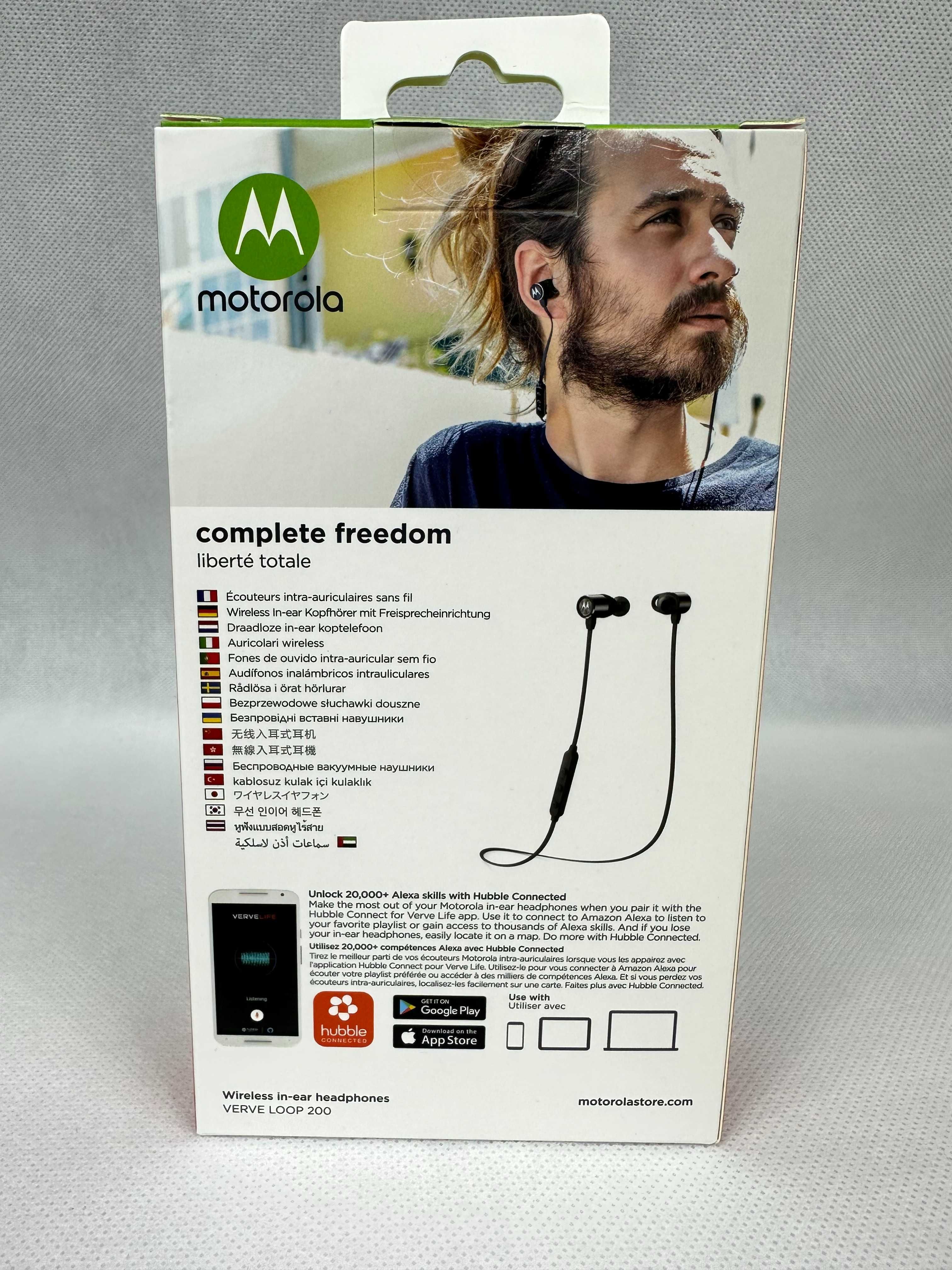 Słuchawki douszne, dokanałowe, bezprzewodowe Motorola VerveLoop 200