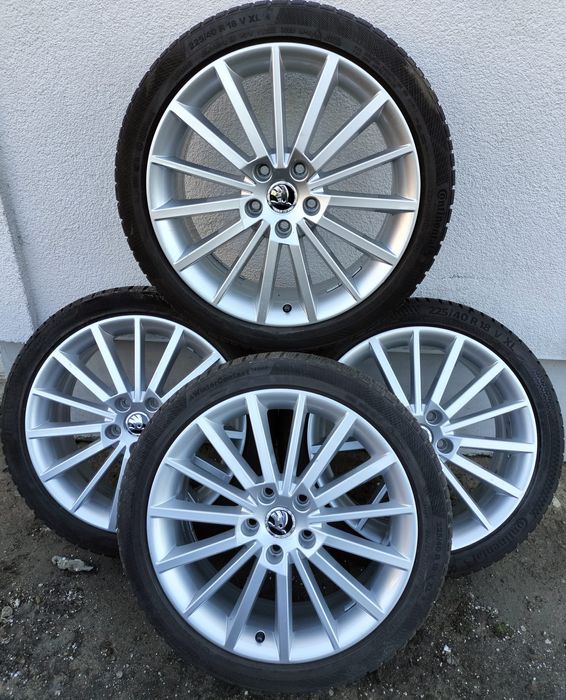 Felgi z oponami zimowymi Skoda Octavia SuperB 7,5x18 ET51 5x112