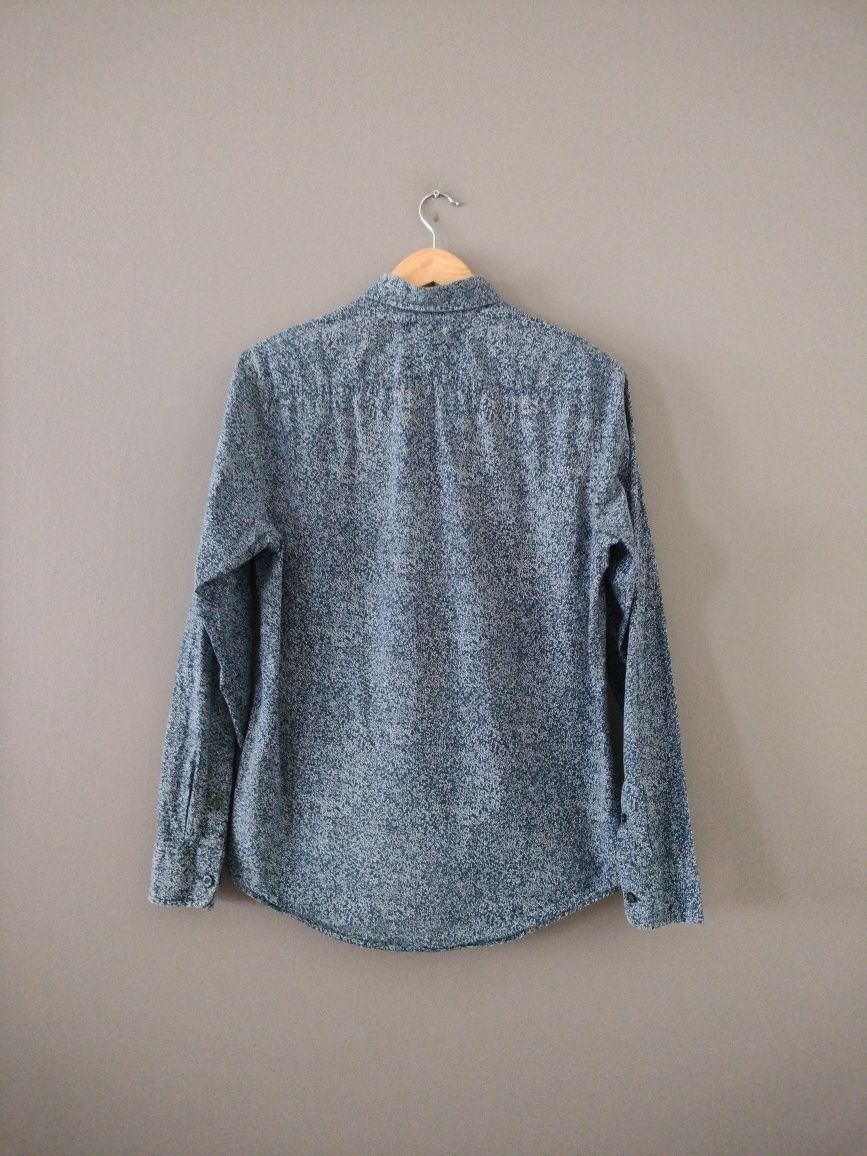 Granatowa Koszula w Kropki Tommy Hilfiger S