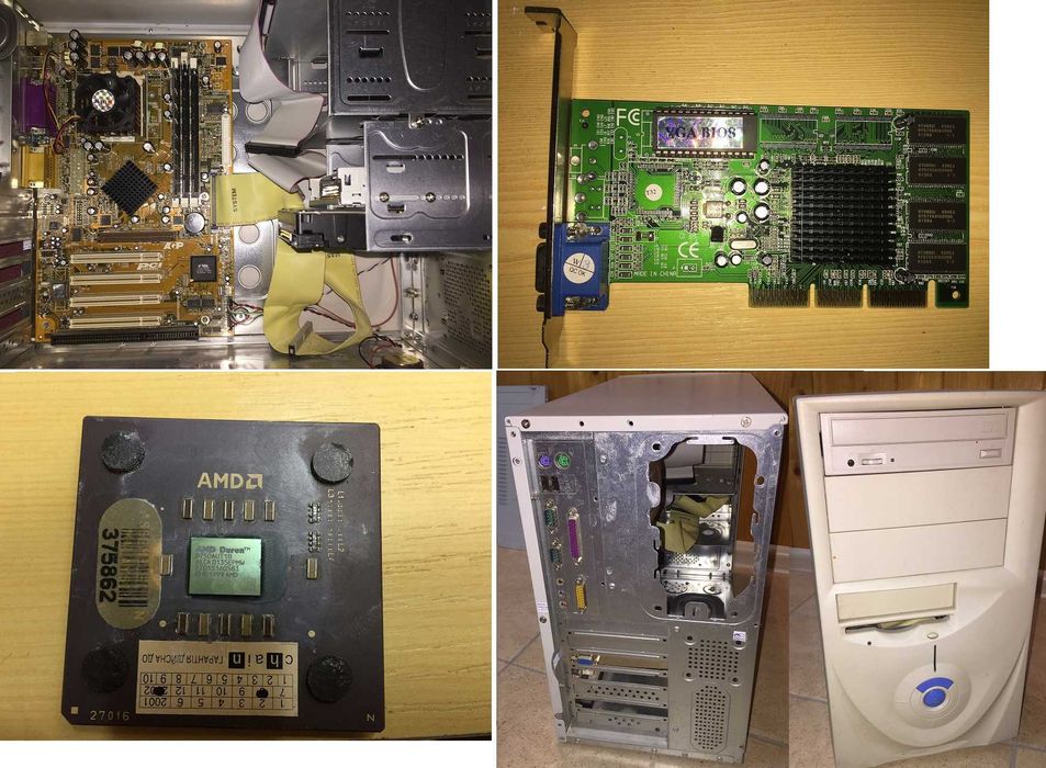 Компьютер,  системный блок /AMD Duron750/ NVIDIA TNT 2 PRO 32Mb/128 mb