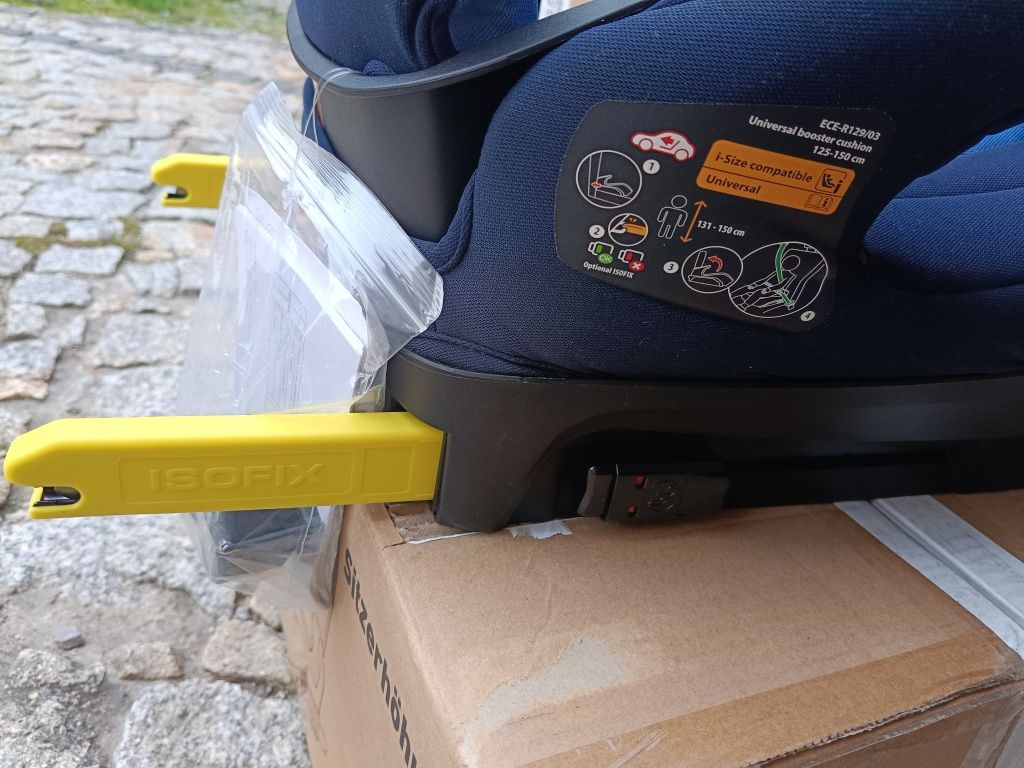 LETTAS I-SIZE fotelik samochodowy ISOFIX 125-150 CM 22-36 KG