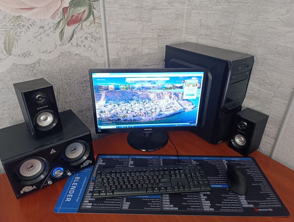 Ігровий ПК + Монітор 22" + GTX 750Ti + 16ГБ ОЗП — Готовий до роботи!