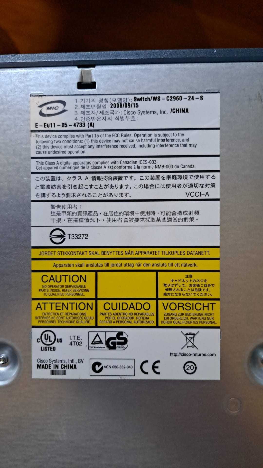 Switch CISCO C2960 24G