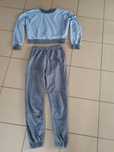 Komplet dresowy dres kompletny spodnie ze ściągaczami krótka bluza 36