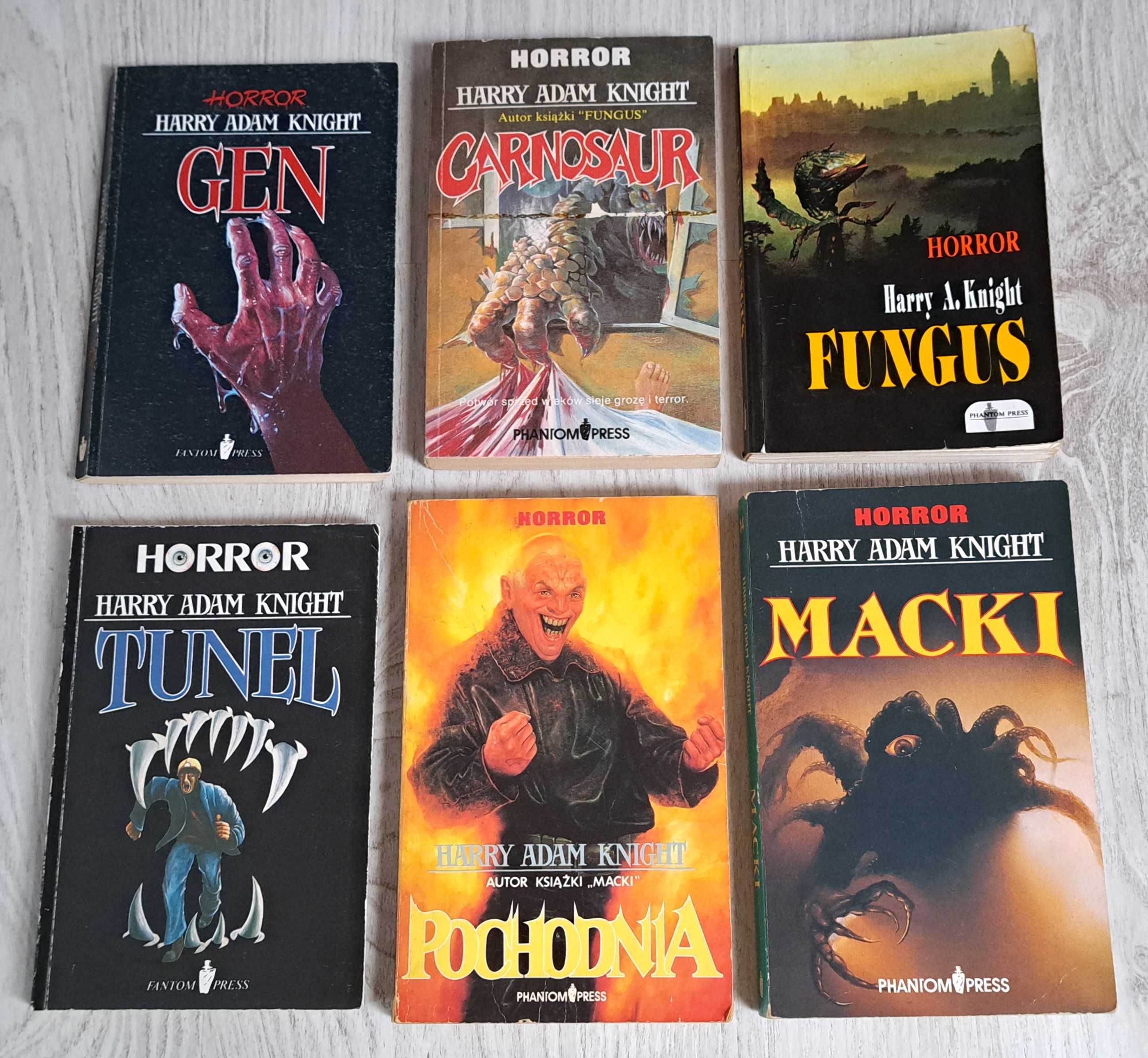 6x Harry Adam Knight Carnosaur Pochodnia Macki + Fungus + Gen + Tunel