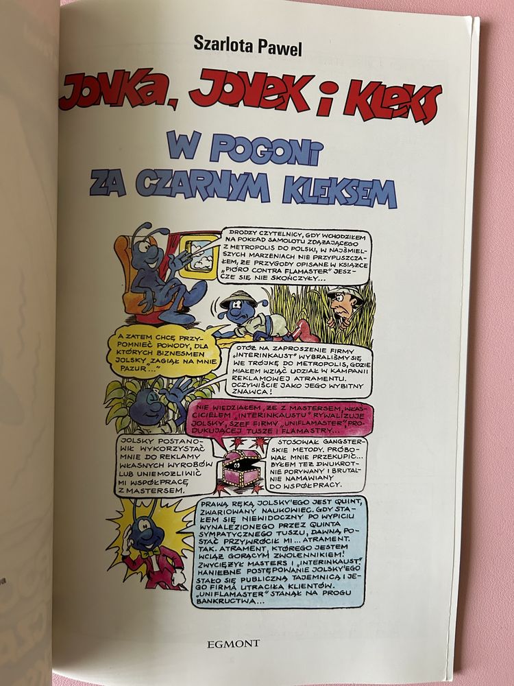 W pogoni za czarnym kleksem - Szarlota Paweł komiks