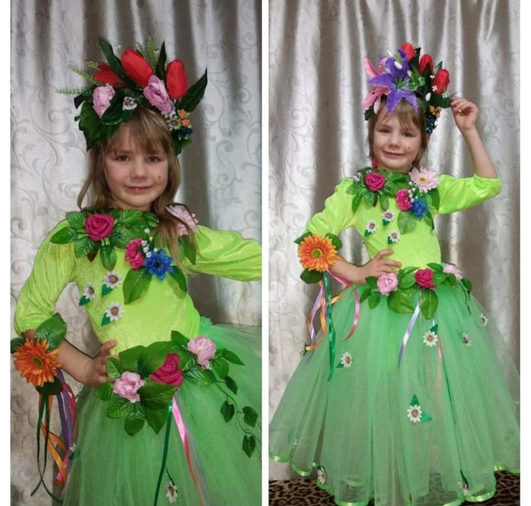 Костюм для дівчинки весна, костюм до свята весни