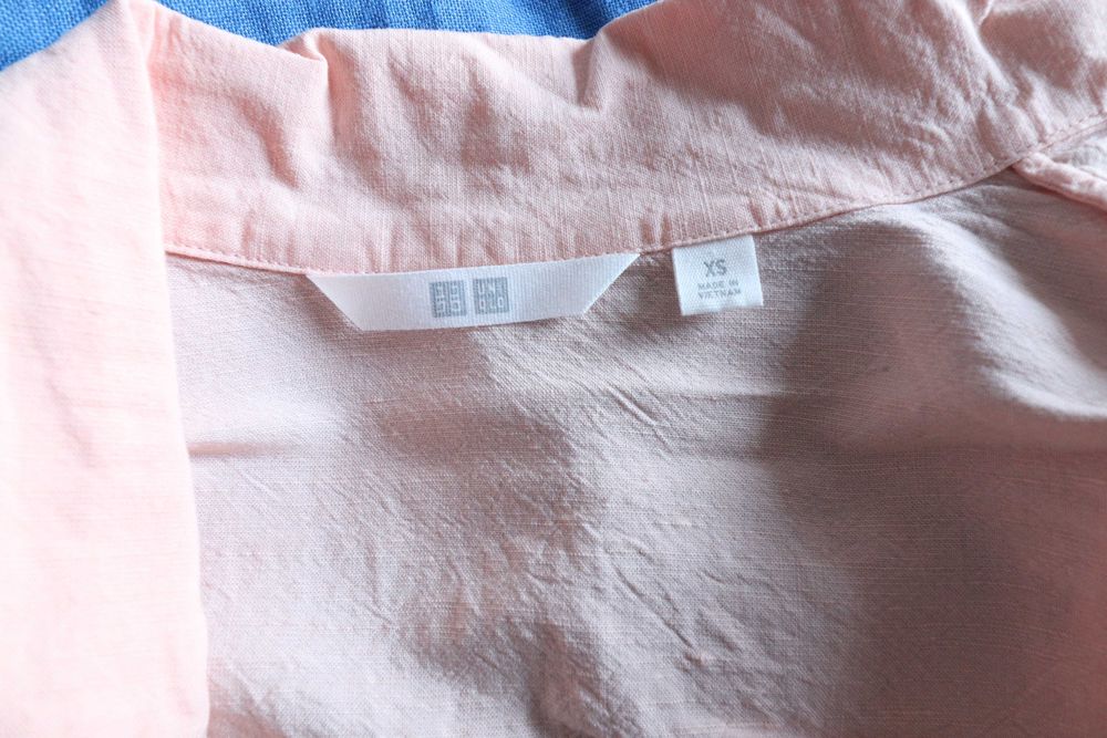 Wiskozowo-lniano-bawełniana koszula Uniqlo wiskoza len bawełna XS