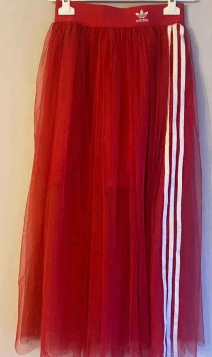 Spódnica Adidas tiulowa malinowa czerwona rozmiar 34 36